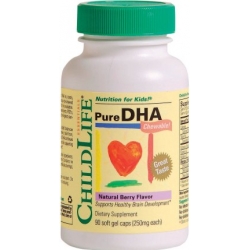 Pure DHA  90 Capsule gelatinoase moi, cu gust fructat 